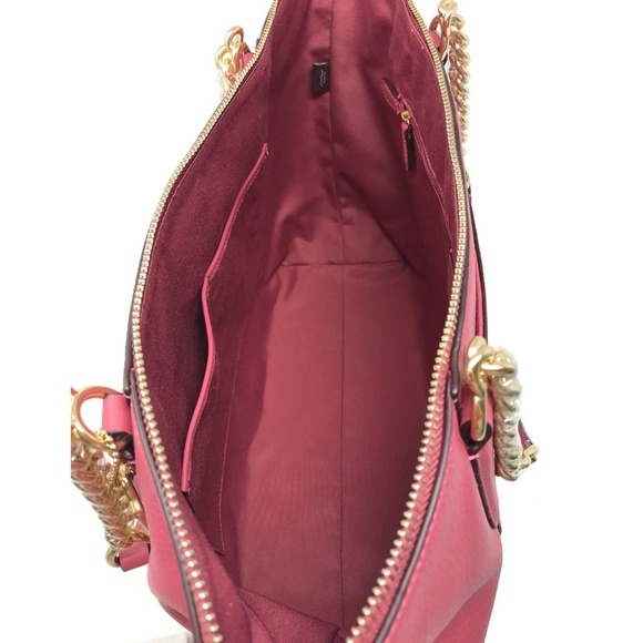 Coach F22211 Pebble Leather Ava Chain Tote Handbag - Picture 7 of 7